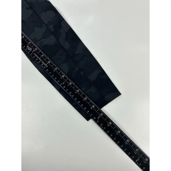 Lululemon Legging 4 Fast Free HR Tight Br Nulux 365 Camo Deep Coal Pocket Flaw - Picture 6 of 10